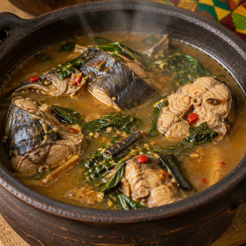 Nigerian Pepper soup with catfish